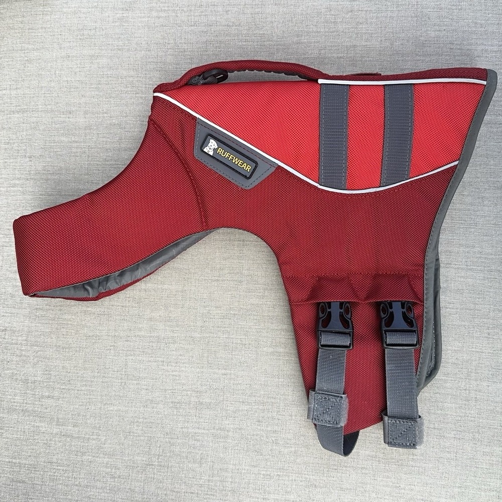 Ruffwear Dog Float Life Jacket Size Small Water Floatation Coat Vest Harness Red